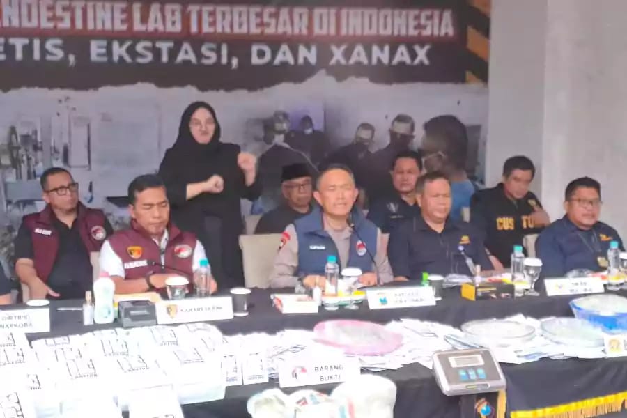 Ada Keterlibatan Warga Asing dalam Produksi Pabrik Narkoba Terbesar di&nbsp;Indonesia