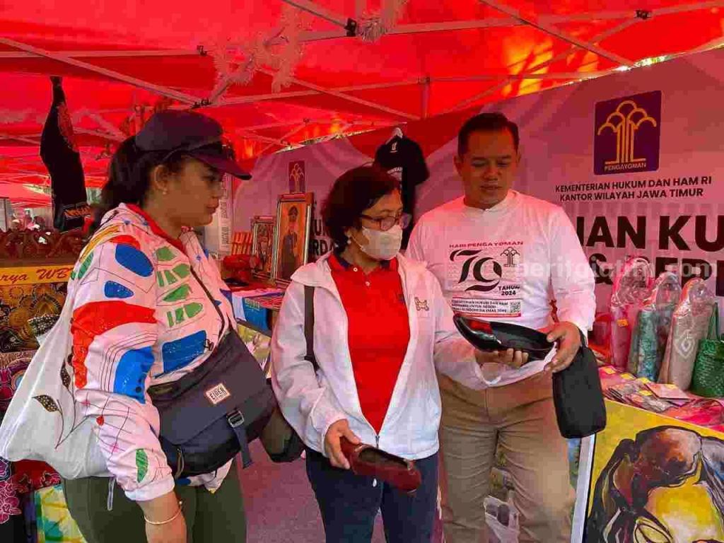 Pameran Karya Inovatif Warga Binaan Lapas Klas IIB Mojokerto di&nbsp;Surabaya